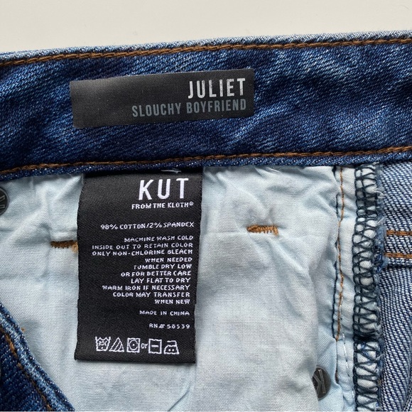 Kut From The Kloth Juliet Slouchy Boyfriend Ripped Jeans Size 2 - Picture 4 of 13
